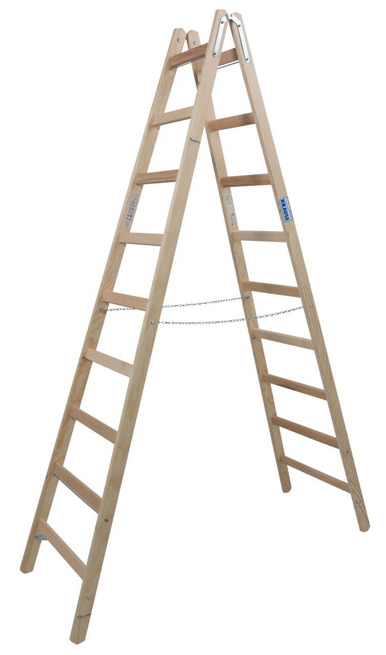 Krause STABILO Professional két oldalon járható fa állólétra, 2x9 fokos termék fő termékképe