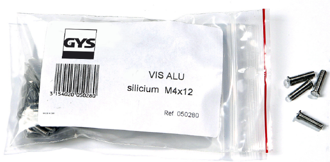 GYS Csavar AlSi M4x12, 200 db/csomag termék fő termékképe
