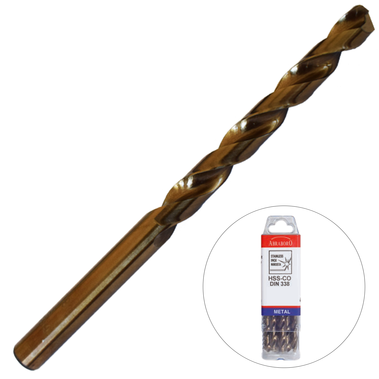 Abraboro 7.6 x 109 / 69 mm HSS-Co fémcsigafúró X-Pack, 10 db/csomag termék fő termékképe