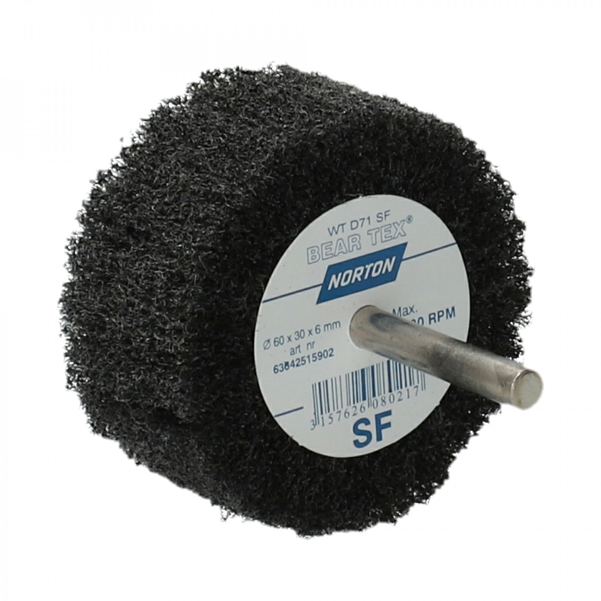 Norton Beartex csapos lamellás csiszolókorong Ø60x30x6mm Fine S, 10 db/csomag termék fő termékképe