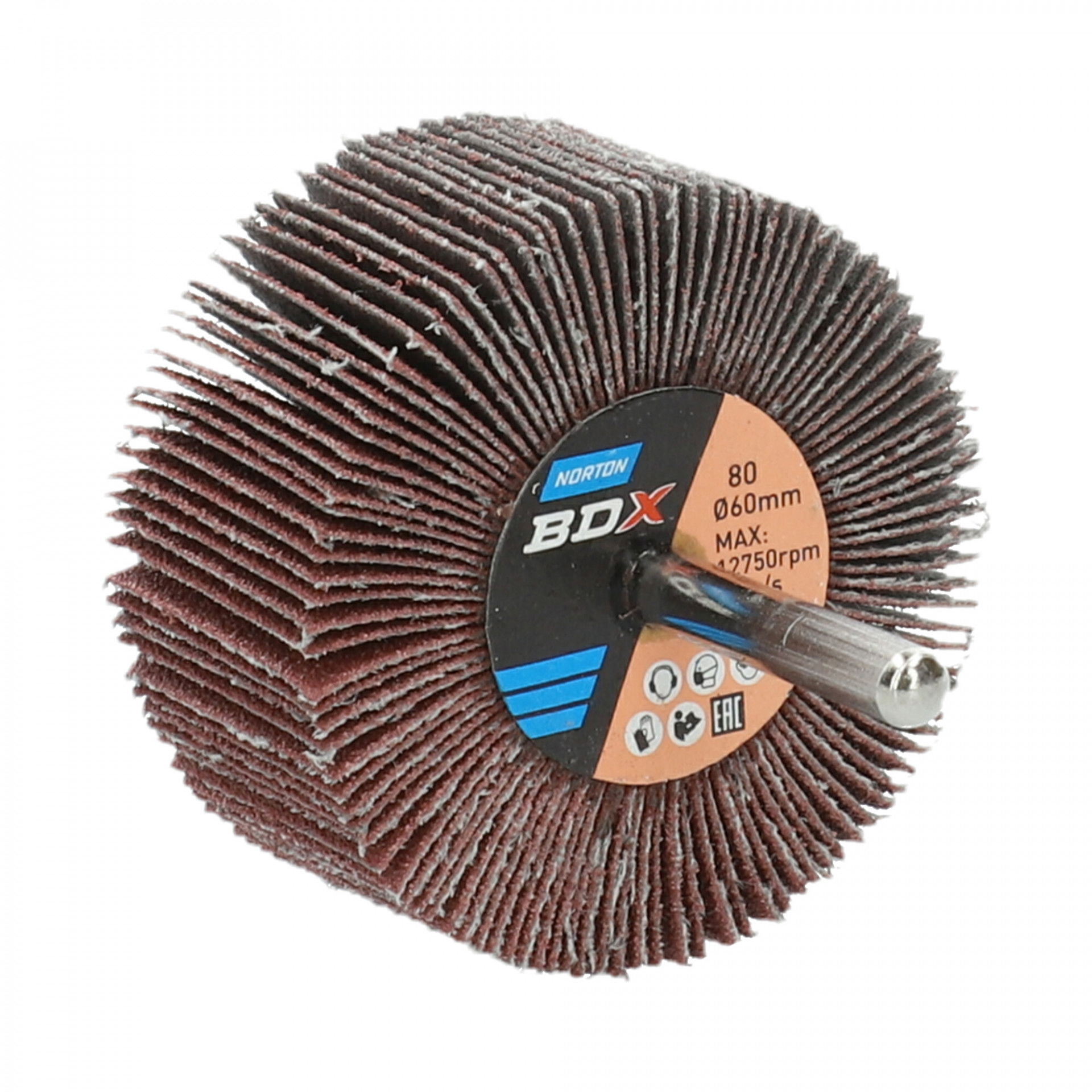 Norton Metal R207Plus csapos lamellás csiszolókorong Ø60x30x6mm P80, 10 db/csomag termék fő termékképe