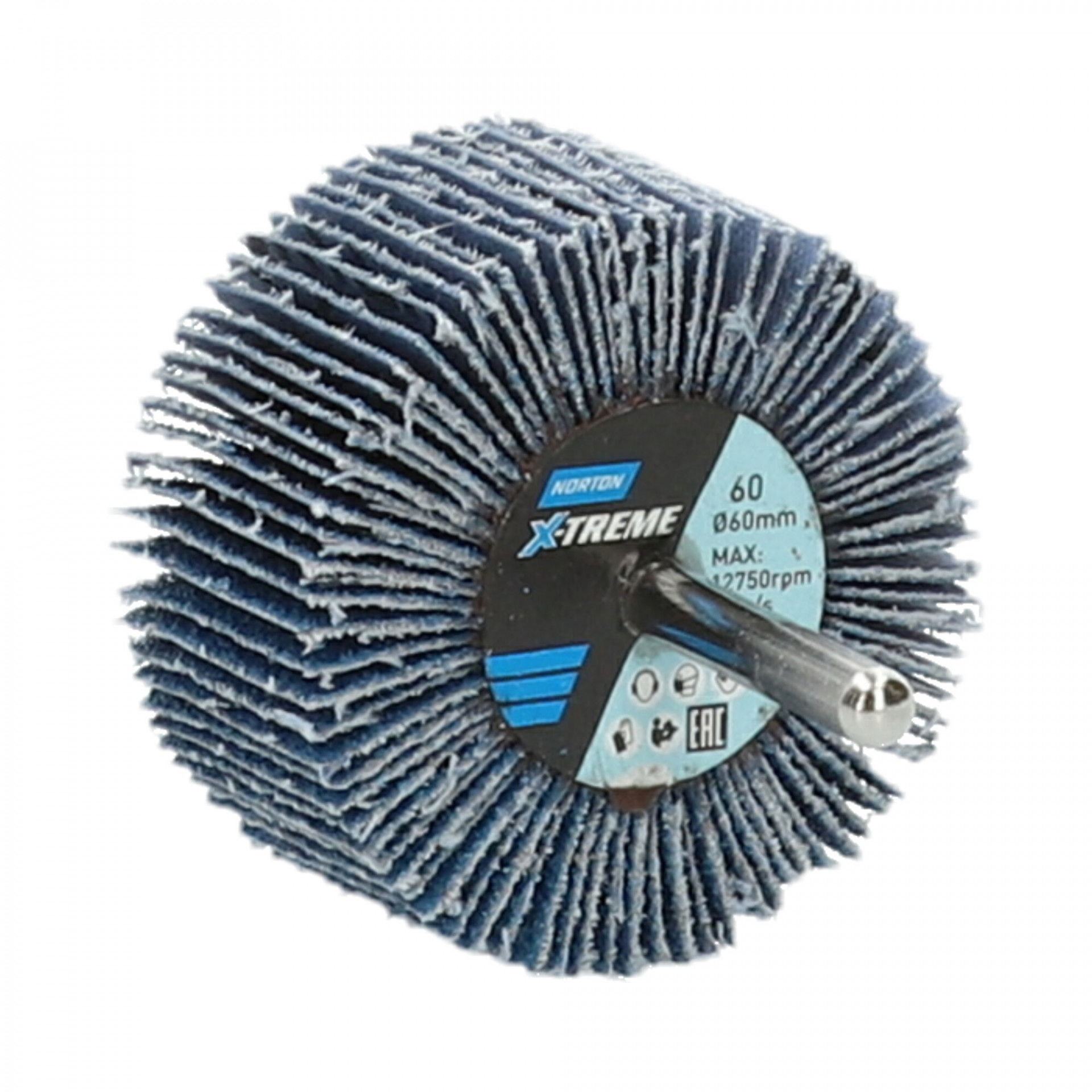 Norton X-Treme R822 csapos lamellás csiszolókorong Ø60x30x6mm P60, 10 db/csomag termék fő termékképe