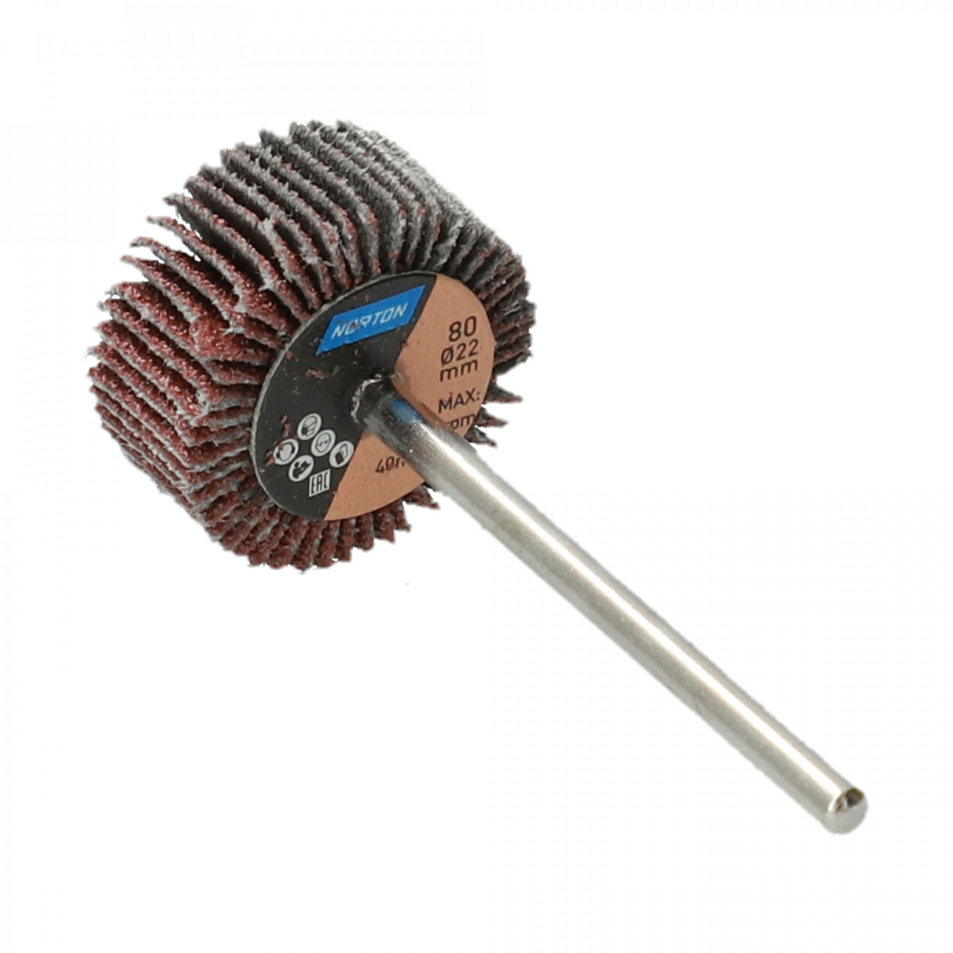 Norton BDX R207Plus csapos lamellás csiszolókorong 22x10x3mm P80, 10 db/csomag termék fő termékképe