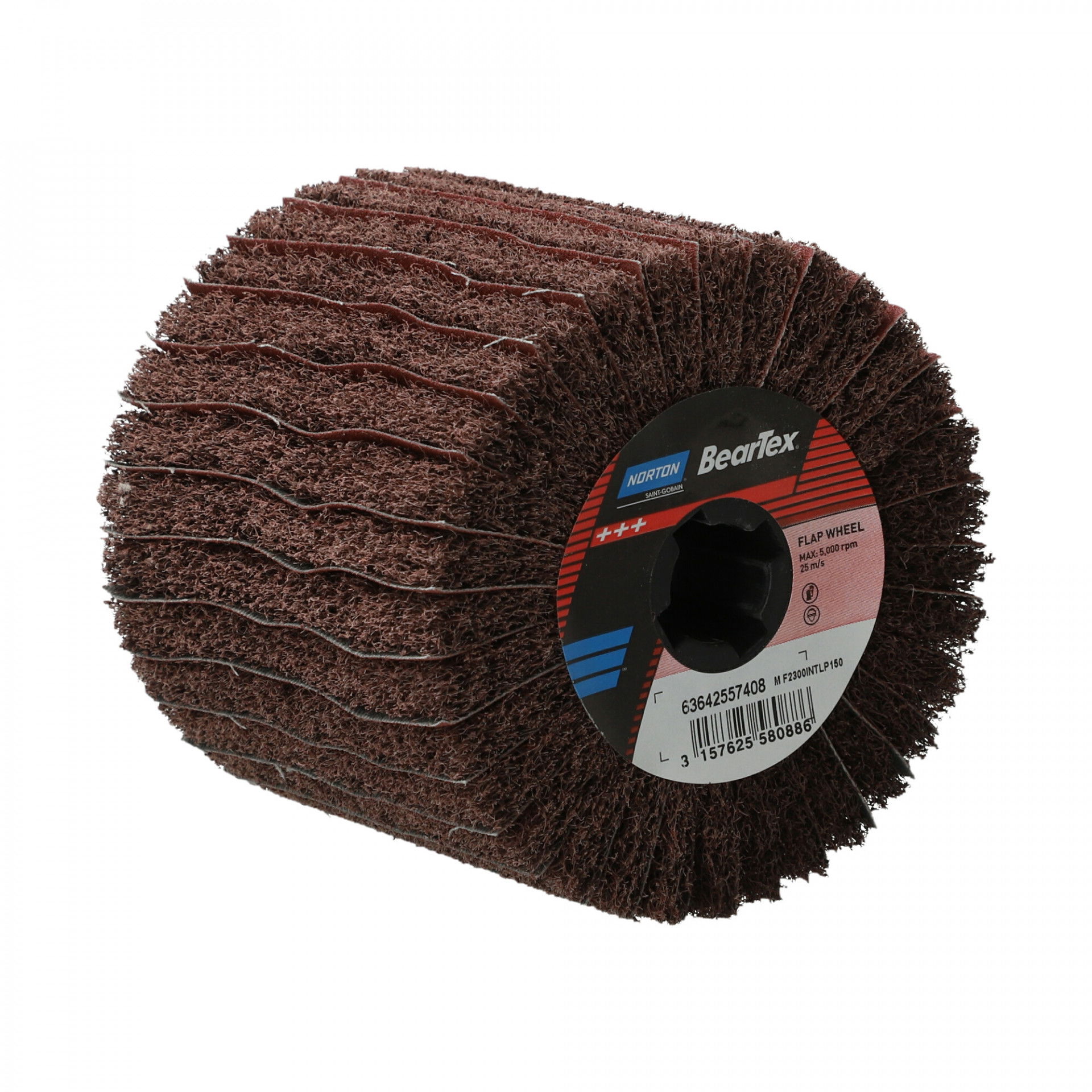 Satinex Beartex kombinált lamellás rost csiszolókorong Ø110x100x19mm Medium A+P150 termék fő termékképe