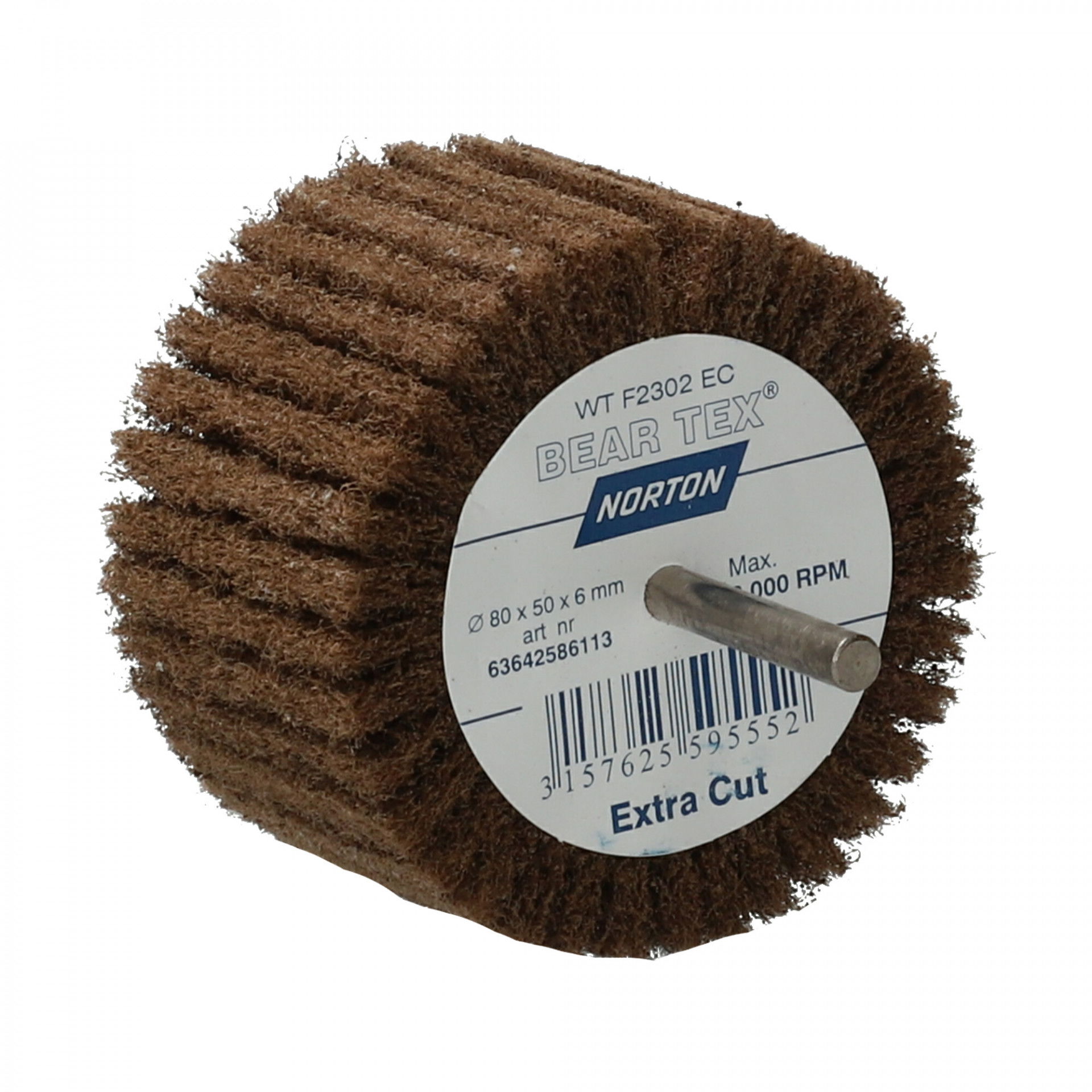 Norton Beartex csapos lamellás csiszolókorong Ø80x50x6mm Coarse, 10 db/csomag termék fő termékképe