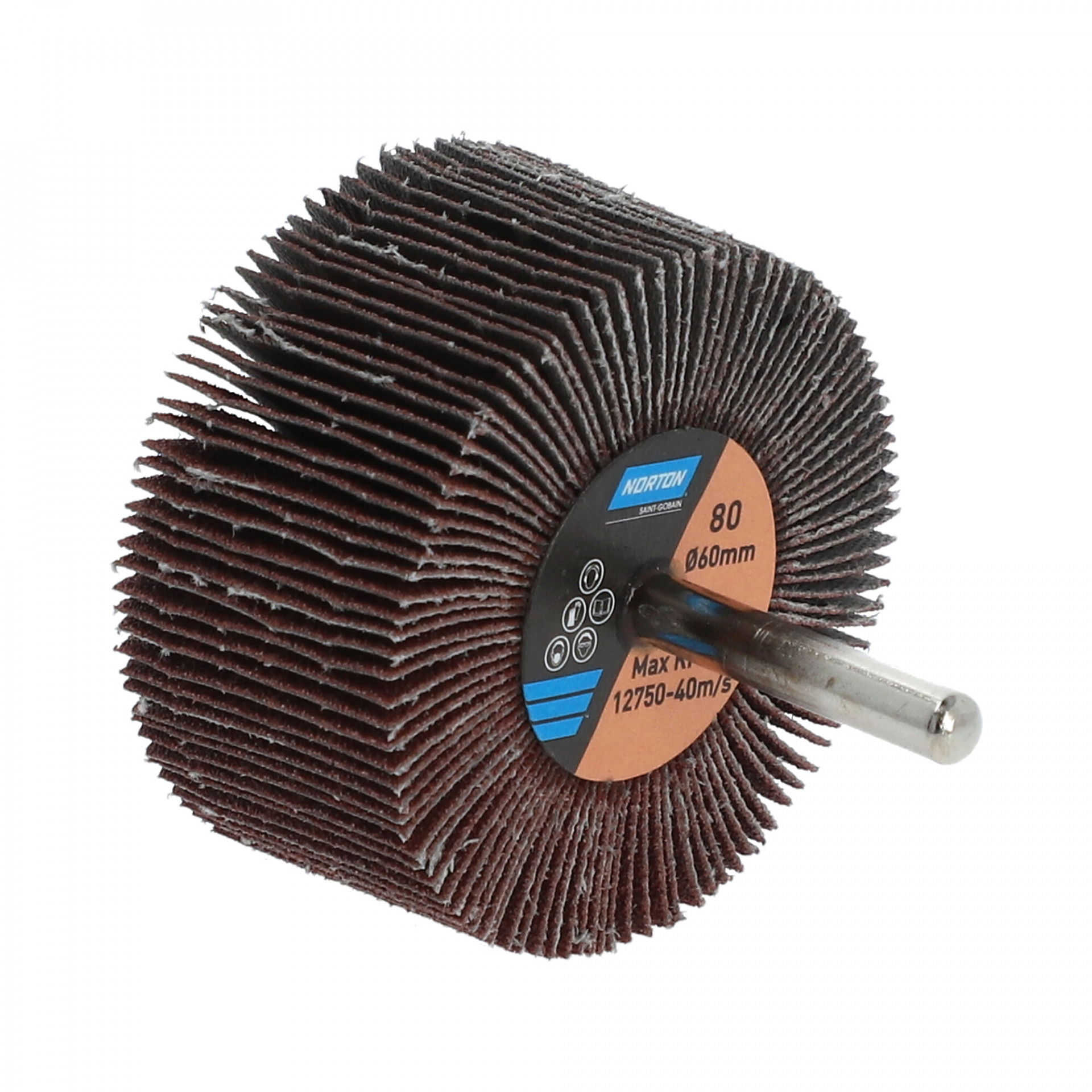 Norton Metal R207Plus barázdált csapos lamellás csiszolókorong Ø60x30x6mm P120, 10 db/csomag termék fő termékképe