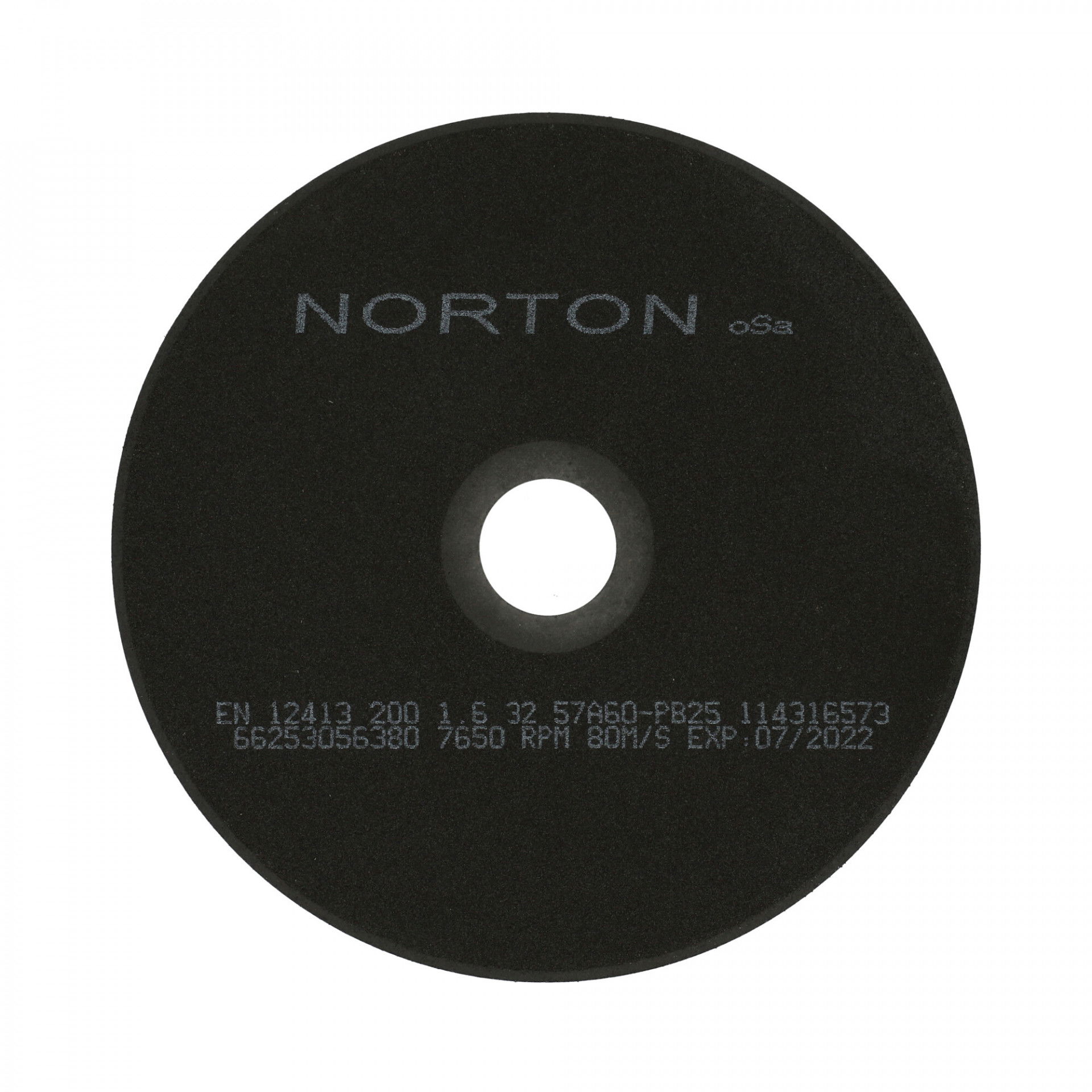 Norton Preciziós gépipari erősítés nélküli vágókorong 200x1,6x32 mm 57A 60 P B25, 25 db/csomag termék fő termékképe