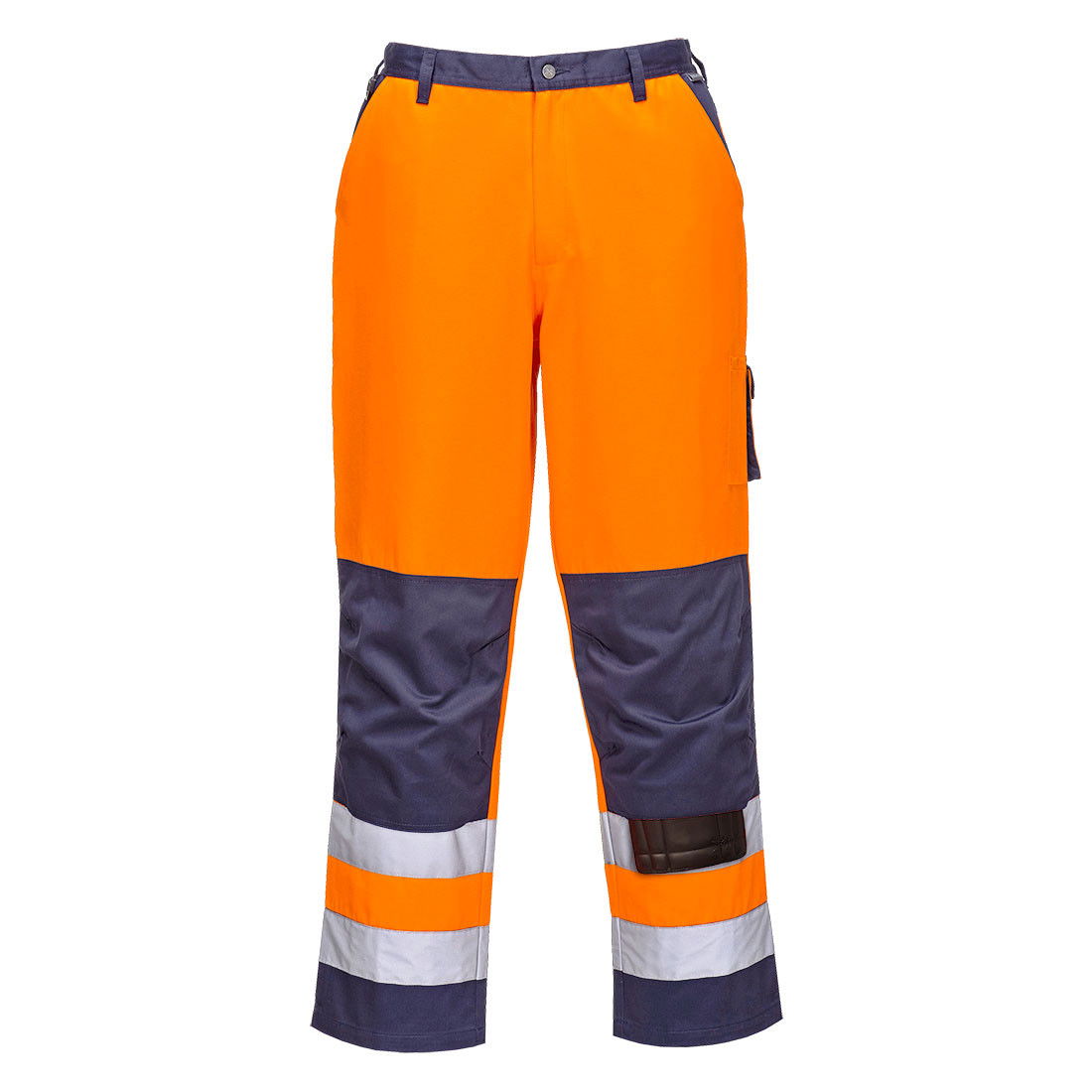 Portwest TX51 - Lyon Hi-Vis nadrág, narancs/tengerészkék termék fő termékképe